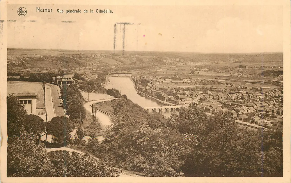 Namur — Vista geral da Cidadela — Em. Thill, série 16, no 12 - Frente