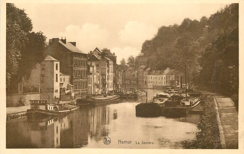 Namur — La Sambre — wydawca J. ELS - Awers