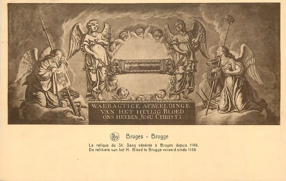 La relique du St. Sang vénérée à Bruges depuis 1148 — Ern. Thill, série 12, no 107 - Recto