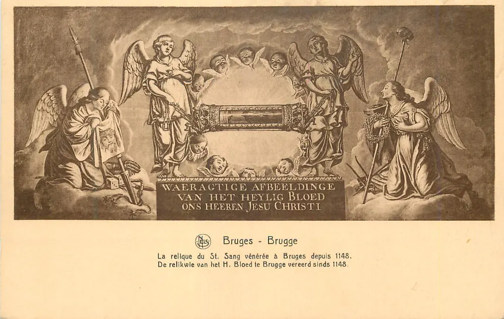 Die Reliquie des Heiligen Blutes, seit 1148 in Brügge verehrt — Ern. Thill, Brüssel, Serie 12, Nr. 107 - Vorderseite