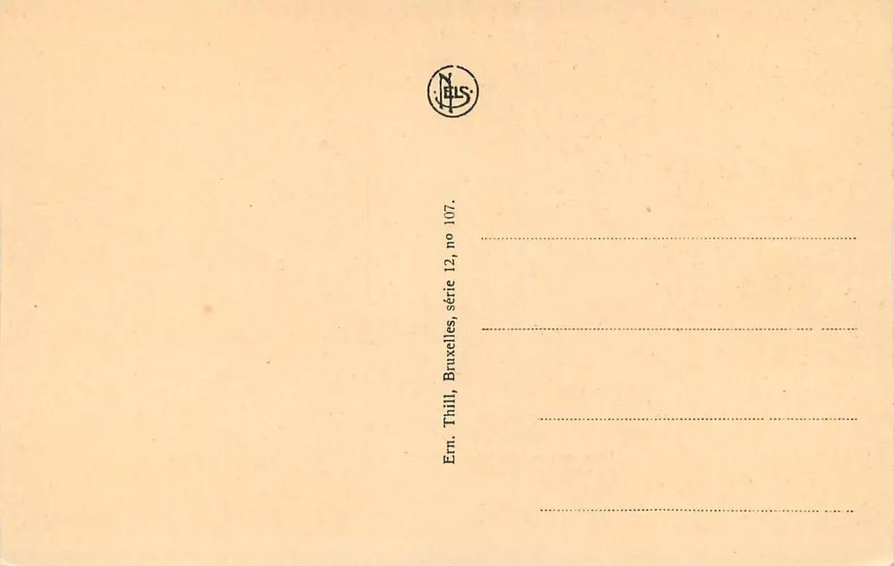 Die Reliquie des Heiligen Blutes, seit 1148 in Brügge verehrt — Ern. Thill, Brüssel, Serie 12, Nr. 107 - Rückseite
