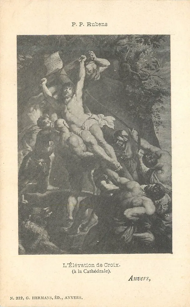 A Elevação da Cruz — na Catedral — G. Hermans, Anvers, N. 212 - Frente