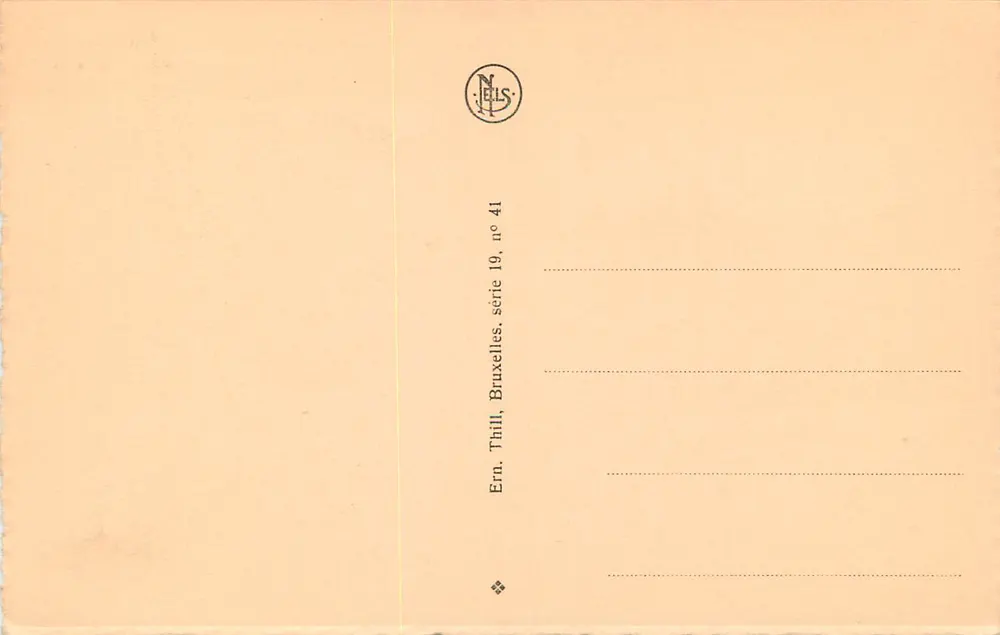 Grand'Place Koning Albert, Belfort en Sint-Maartenskerk — Nels, serie 19, n° 41 - Achterkant