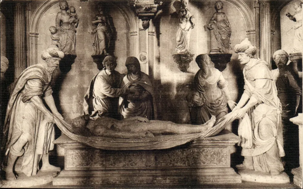 Bourges — Cripta della Cattedrale — Deposizione al Sepolcro — LL. — 33 - Recto