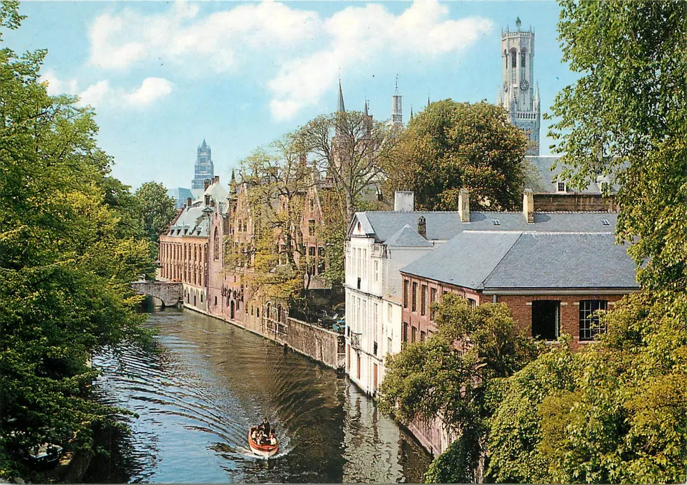 Bruges — Canal et Palais du Franc — Uitg. Thill, N.V., Bruxelles, n° 500/310 - Recto