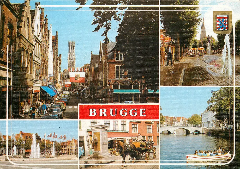 Bruges — vista panorâmica — a. van Oostende - Frente