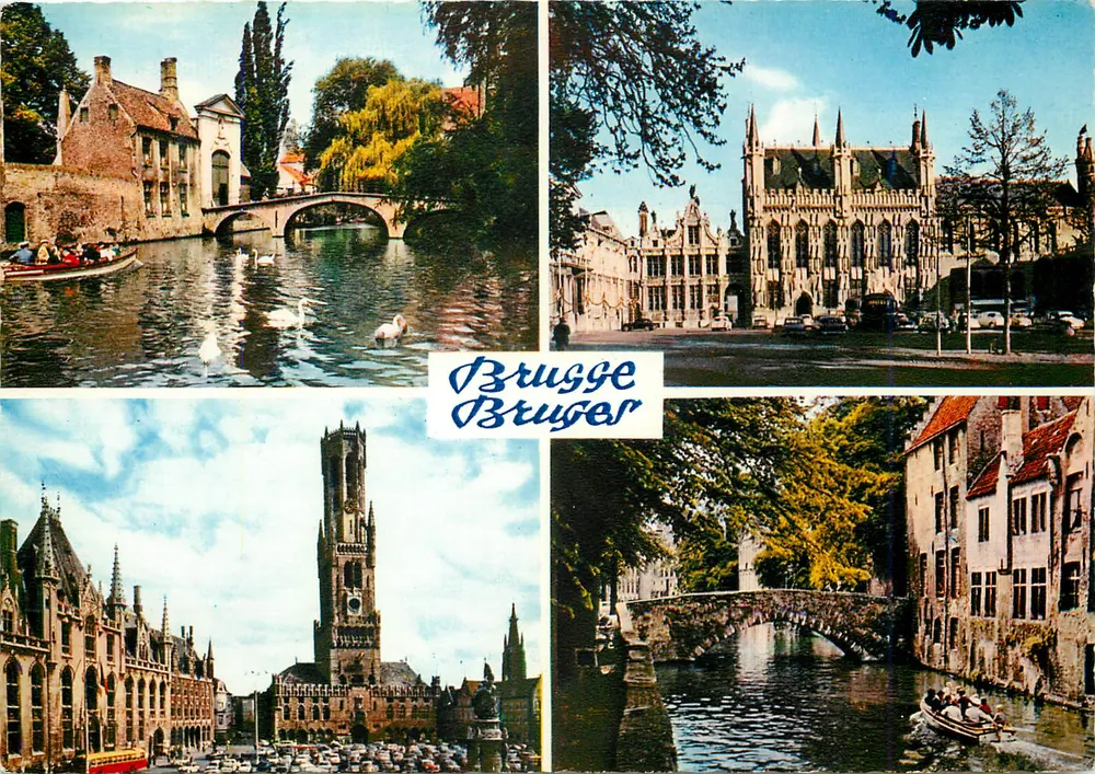 Bruges — vista panorâmica — Mexichrome France, série A 146 - Frente