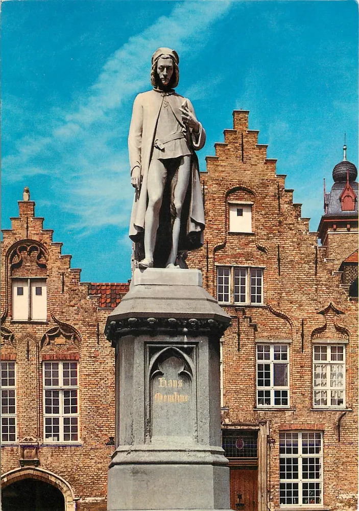Bruges — Monumento Hans Memling — Uitg. Thill, N.V., Bruxelas - Frente
