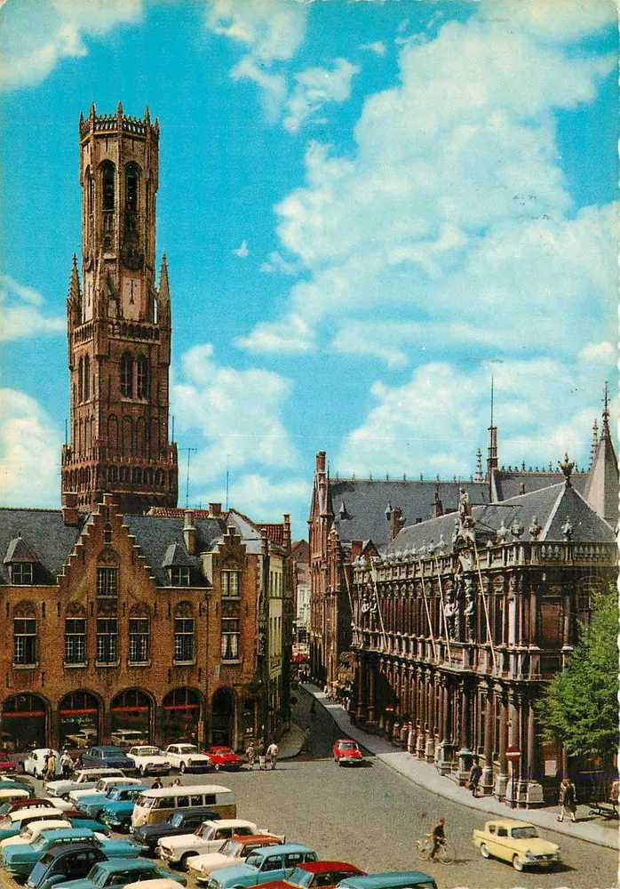 Bruges — Belfort e Rue Breydel — editor Krüger n°923/35 - Frente