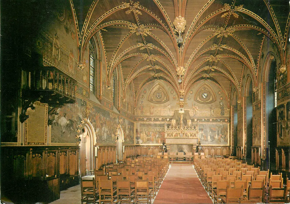 Bruges - Hôtel de Ville - Salle Gothique — Éditeur Thill, S.A., n° 240 - Recto