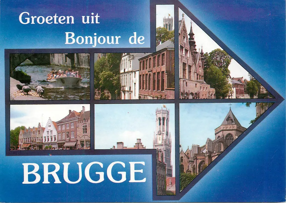 Bruges — vista panorâmica — editora Processo Pagsa - Frente