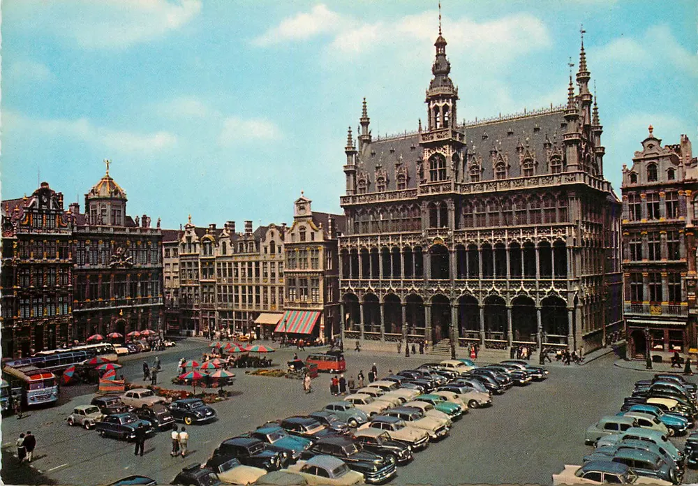 Bruxelas, Grand' Place — Casa do Rei — editor Krüger n° 922/2 - Frente