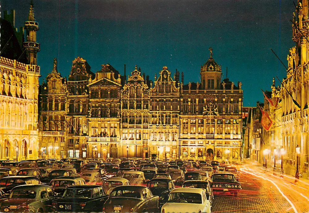Grande Praça à noite — Bruxelas — Krüger 922/34 - Frente