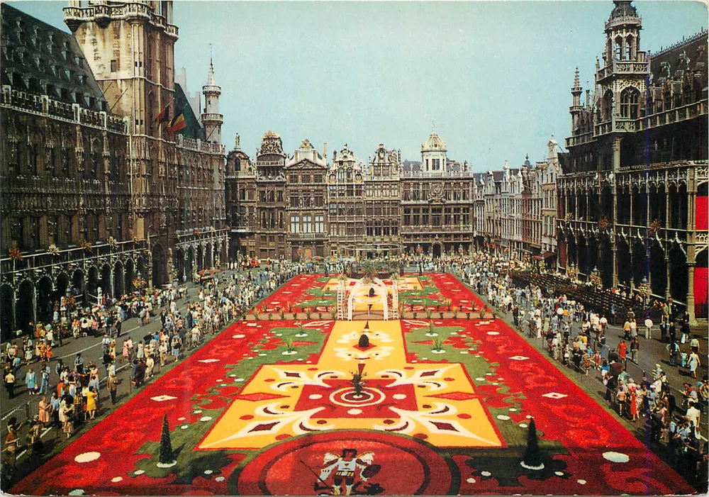 Bruxelas - Bruxelas - Grand'Place - Tapete de flores - Frente