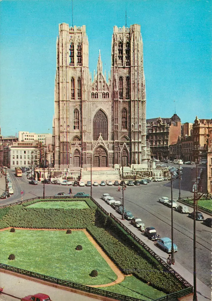 Catedral São Miguel — Bruxelas — Impresso na Bélgica - Frente