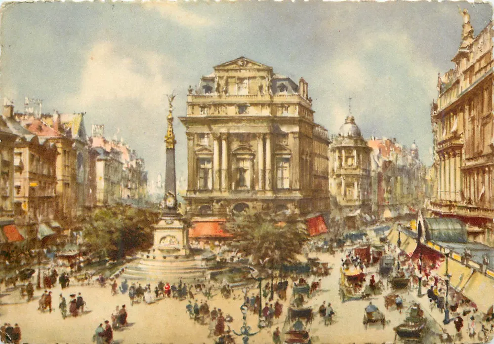 Place de Brouckère — Bruxelas — editor Coloprint, n° 837 - Frente