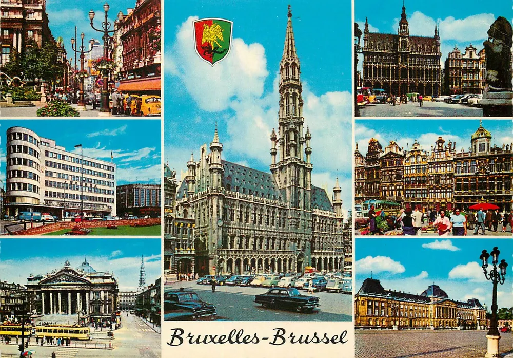 Bruxelas-Brussel — vista panorâmica — Krüger 922/41 - Frente