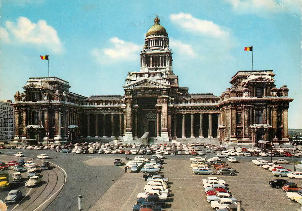 Palácio de Justiça de Bruxelas — vista panorâmica — editor Krieger, n° 922/64 - Frente