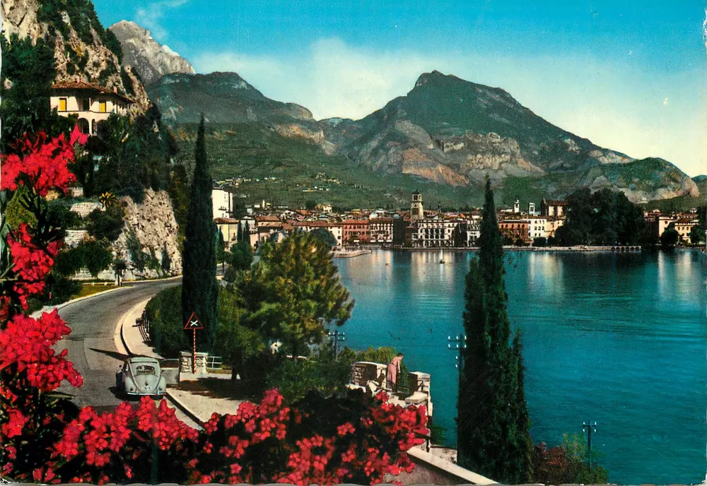 Lago di Garda - RIVA — vista panorâmica — M. Rosses, Brescia - Frente