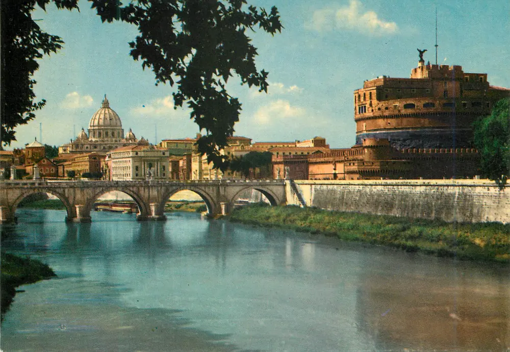 Brug en Kasteel van S. Angelo — Brug Sant'Angelo en Kasteel van Sint-Angelo — TERNI - Voorkant