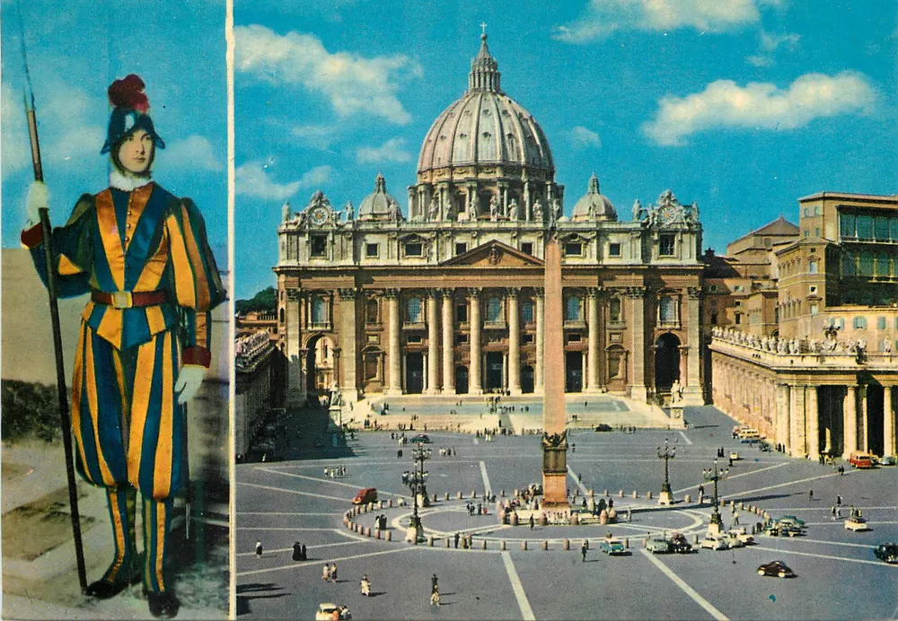 Vaticano — Piazza San Pietro com Guarda — Terni - Frente