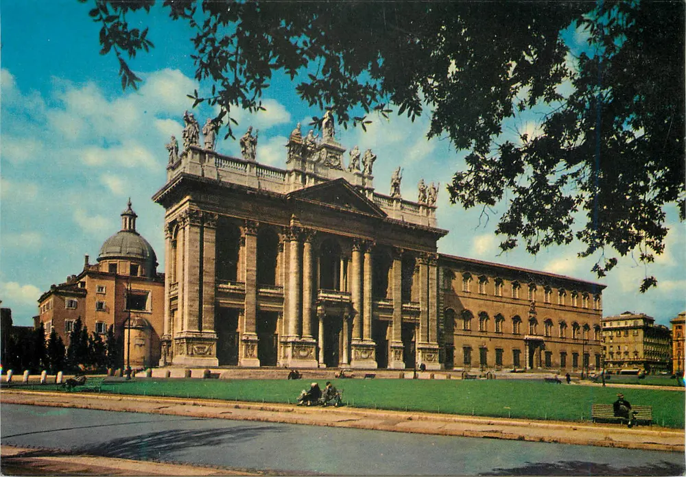 Basílica de São João de Latrão — Roma — editor Fotocolor Kodak, n° 261 - Frente