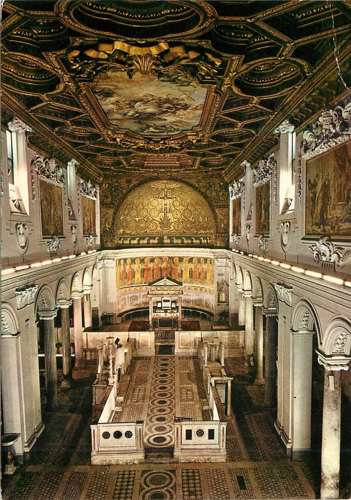 Basílica de São Clemente — Interior (século XI) — P. Marzari S.R.L. Schio, n°136 - Frente