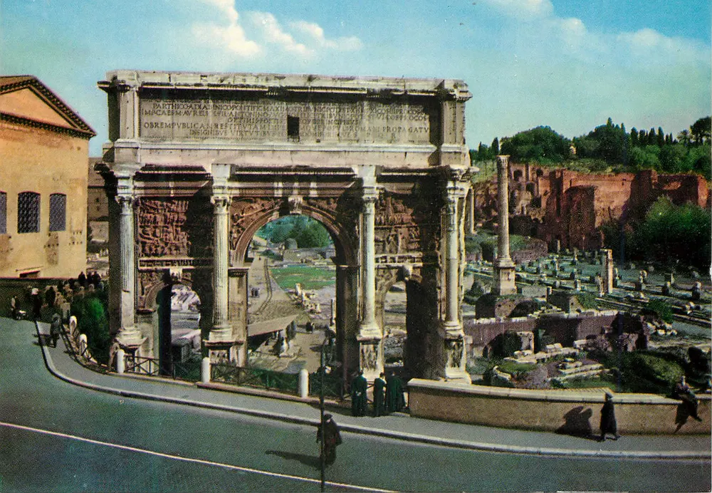 Arco de Setimio Severo — Roma — editor Purigrafe Terni, n° 285 - Frente