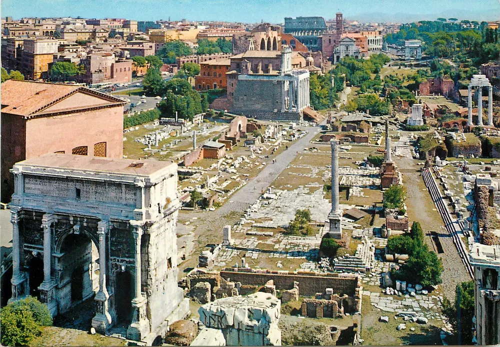 Fórum Romano — vista aérea — MULTIGRAF TERNI n°17 - Frente