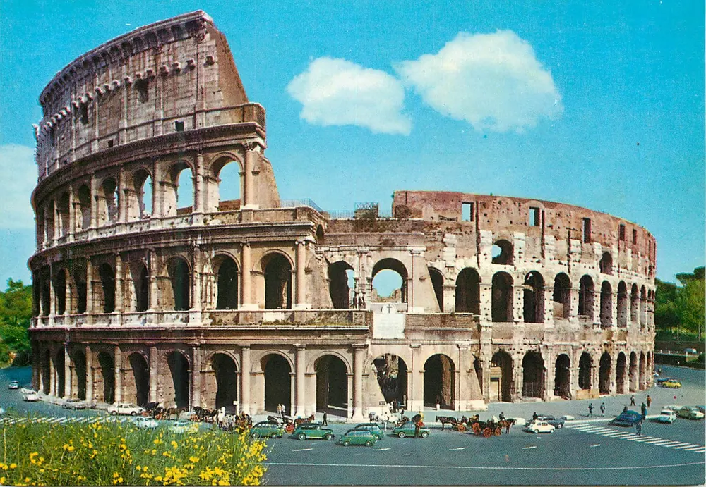 Coliseu de Roma — vista panorâmica — Multigrat Terni n°460 - Frente