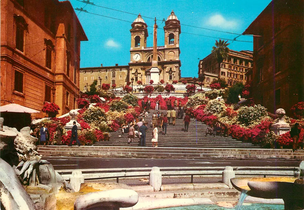 Piazza di Spagna — Treppen und Kirche der Trinità dei Monti — MA. PI. R. n°301 - Vorderseite
