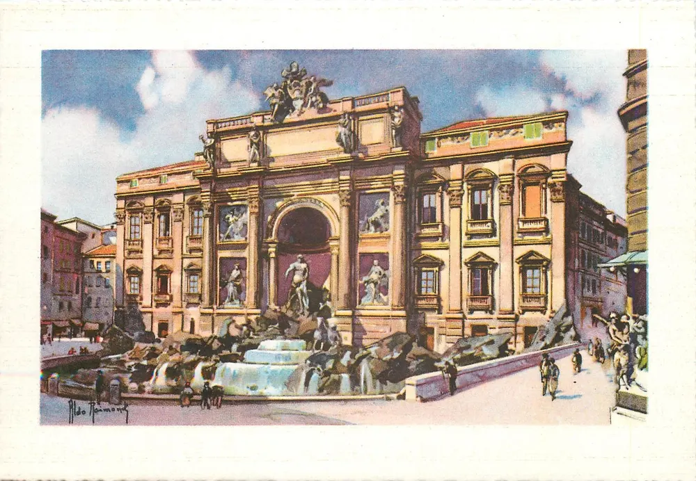 Fonte de Trevi — Roma — Aldo Paimont - Frente