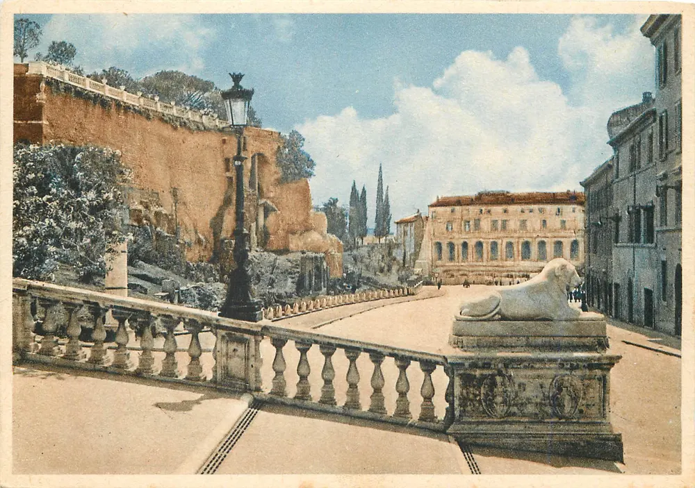 Rzym — Via del Mare - Rupe Tarpea — Wydawca Eccami - Awers