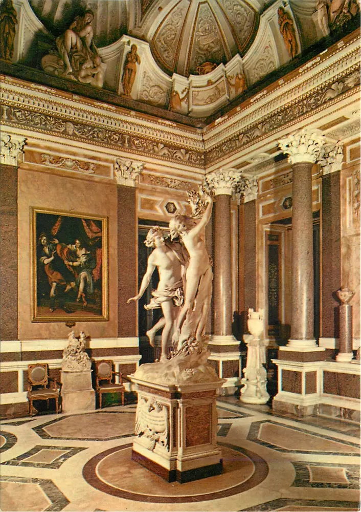 Sala de Apolo y Dafne — Museo Borghese — Editor E. Richter, n°4 - Anverso