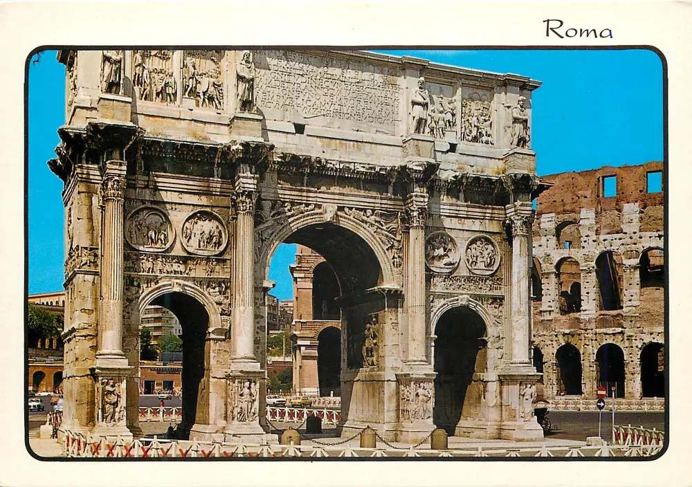 Arco de Constantino — Roma — editor Garamond Milano - Frente