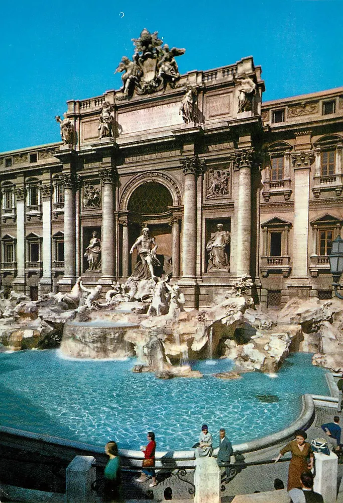 Fontaine de Trevi — Rome — éditeur FOTOCOLOR KODAK EKTACHROME n°230 - Recto