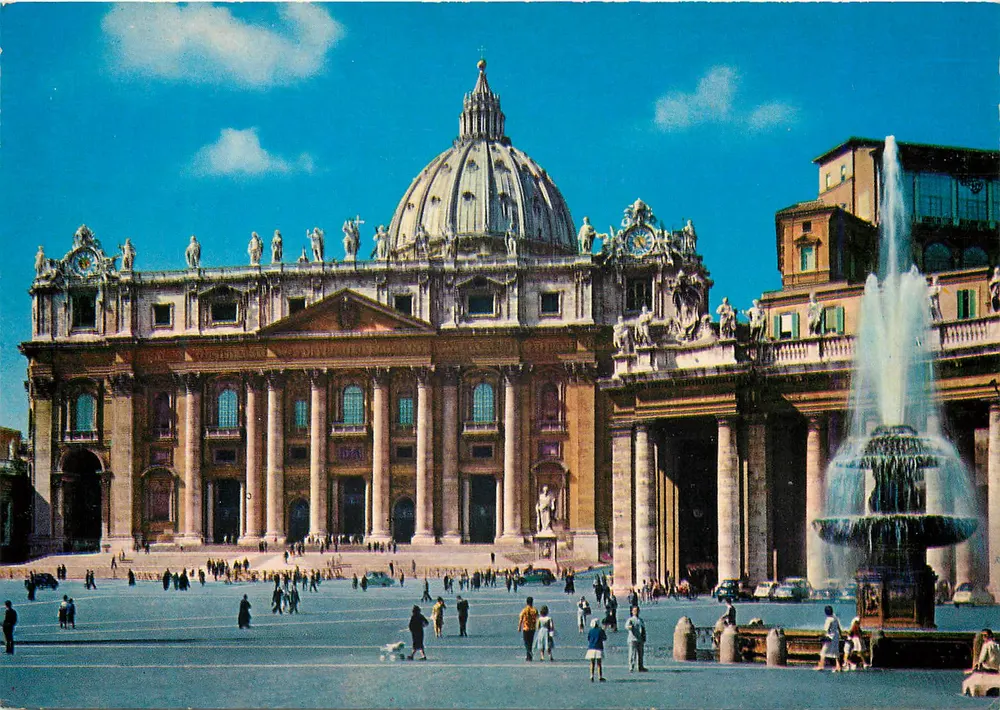 Praça de São Pedro — Vaticano — edição Multigraf Terni n°228 - Frente