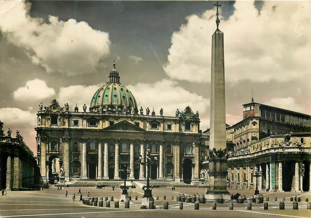 Praça São Pedro — Basílica São Pedro — Vera Fotografia, n° 3645 - Frente