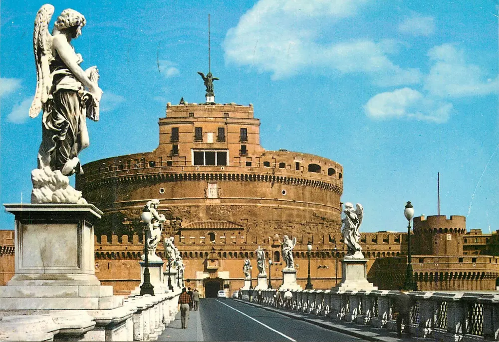 Ponte Sant'Angelo en Castello Sant'Angelo — Rome — Kodak Ektachrome - Voorkant