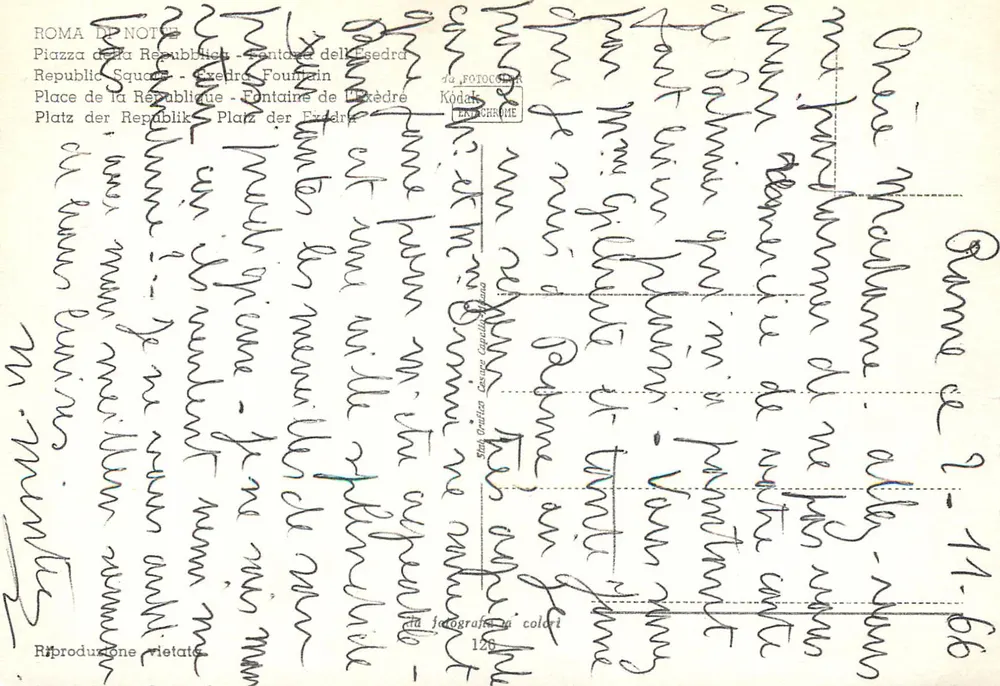 Piazza della Repubblica — Fontana dell'Esedra — editor Kodak, n°126 - Verso