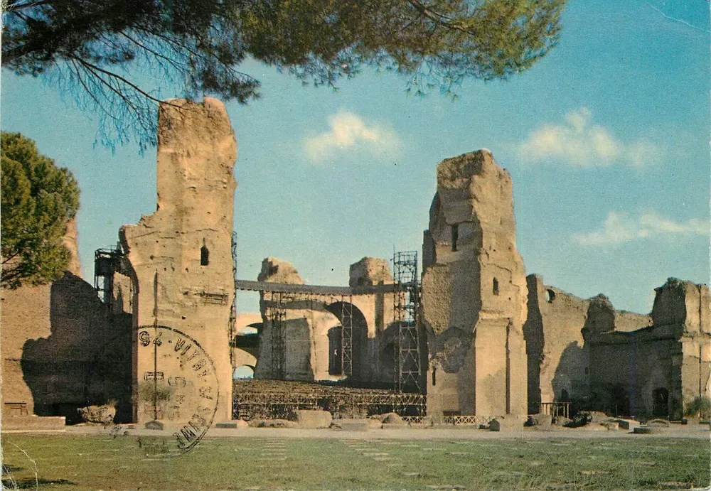 Terme di Caracalla — Rzym — wydawca Fotocolor Kodak, nr 260 - Awers