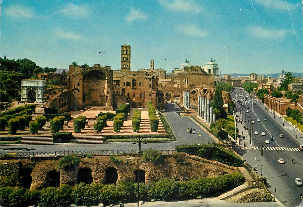 Roma — Fori Imperiali — editora Fotocolor Kodak Ektachrome, n°283 - Frente