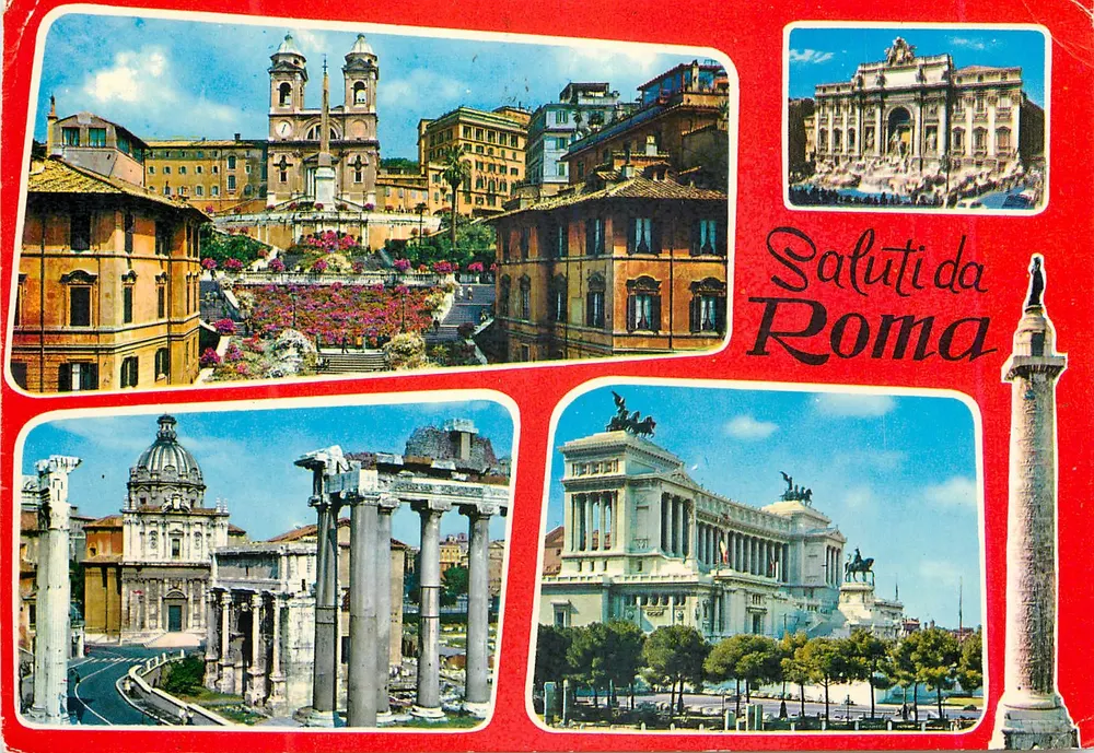 Roma — Saudações de Roma — Kodak Ektachrome - Frente