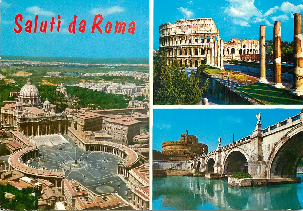 Vistas de Roma — Coliseu, Fórum, Ponte — Tecnofraf spa - Frente
