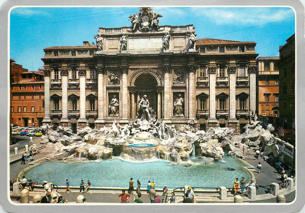Fonte de Trevi — Roma — Editora Lozzi, série Gold-Silver n°130 - Frente