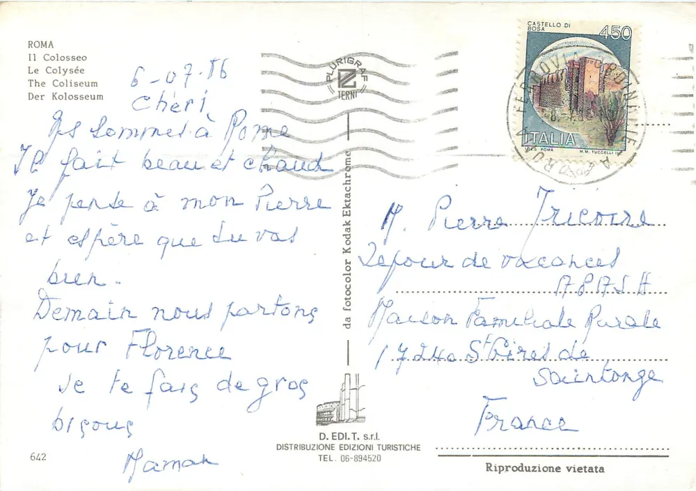 रोम के कॉलिसियम - पैनोरमिक दृश्य - डी. एडी.टी. सी.आर.एल. - पीछे
