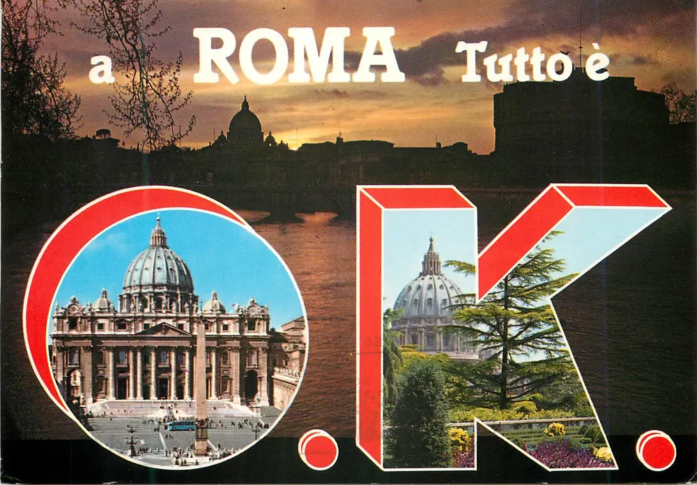 Roma — Tudo está OK — editor Kodachrome - Frente