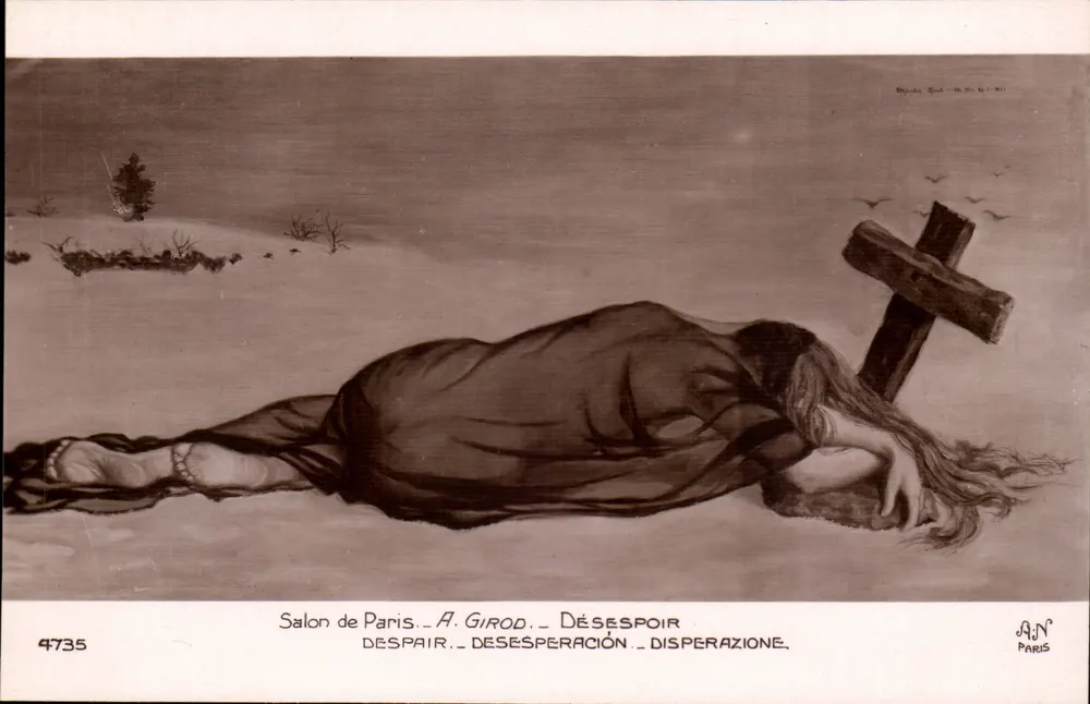 Verzweiflung — A. Girod — Salon de Paris — n° 4735 - Vorderseite