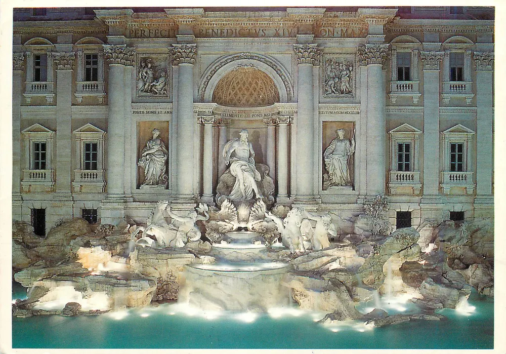 Fontaine de Trevi — Rome — publisher a.t.s. n° 06/39726079 - Front