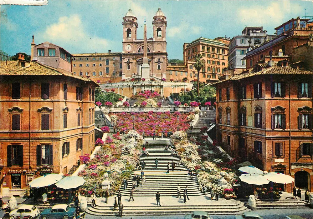 Piazza di Spagna — Trinità dei Monti — Multigr. Ektachrome - Vorderseite
